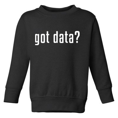 Funny Got Data MIS Data Systems Business Analyst Toddler Sweatshirt