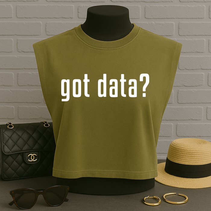 Funny Got Data MIS Data Systems Business Analyst Garment-Dyed Women's Muscle Tee