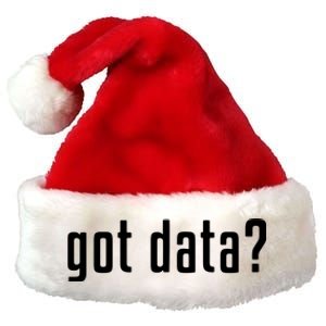 Funny Got Data MIS Data Systems Business Analyst Premium Christmas Santa Hat