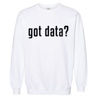 Funny Got Data MIS Data Systems Business Analyst Garment-Dyed Sweatshirt