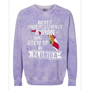 Flo Grown Design For Native Florida Colorblast Crewneck Sweatshirt