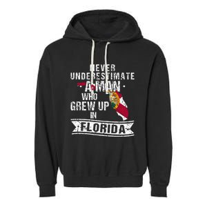 Flo Grown Design For Native Florida Garment-Dyed Fleece Hoodie