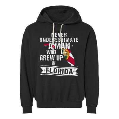 Flo Grown Design For Native Florida Garment-Dyed Fleece Hoodie