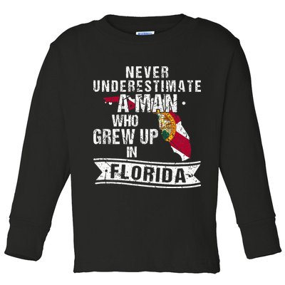 Flo Grown Design For Native Florida Toddler Long Sleeve Shirt