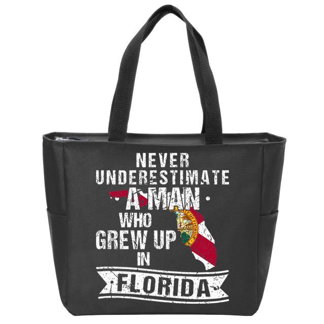 Flo Grown Design For Native Florida Zip Tote Bag