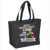 Flo Grown Design For Native Florida Zip Tote Bag