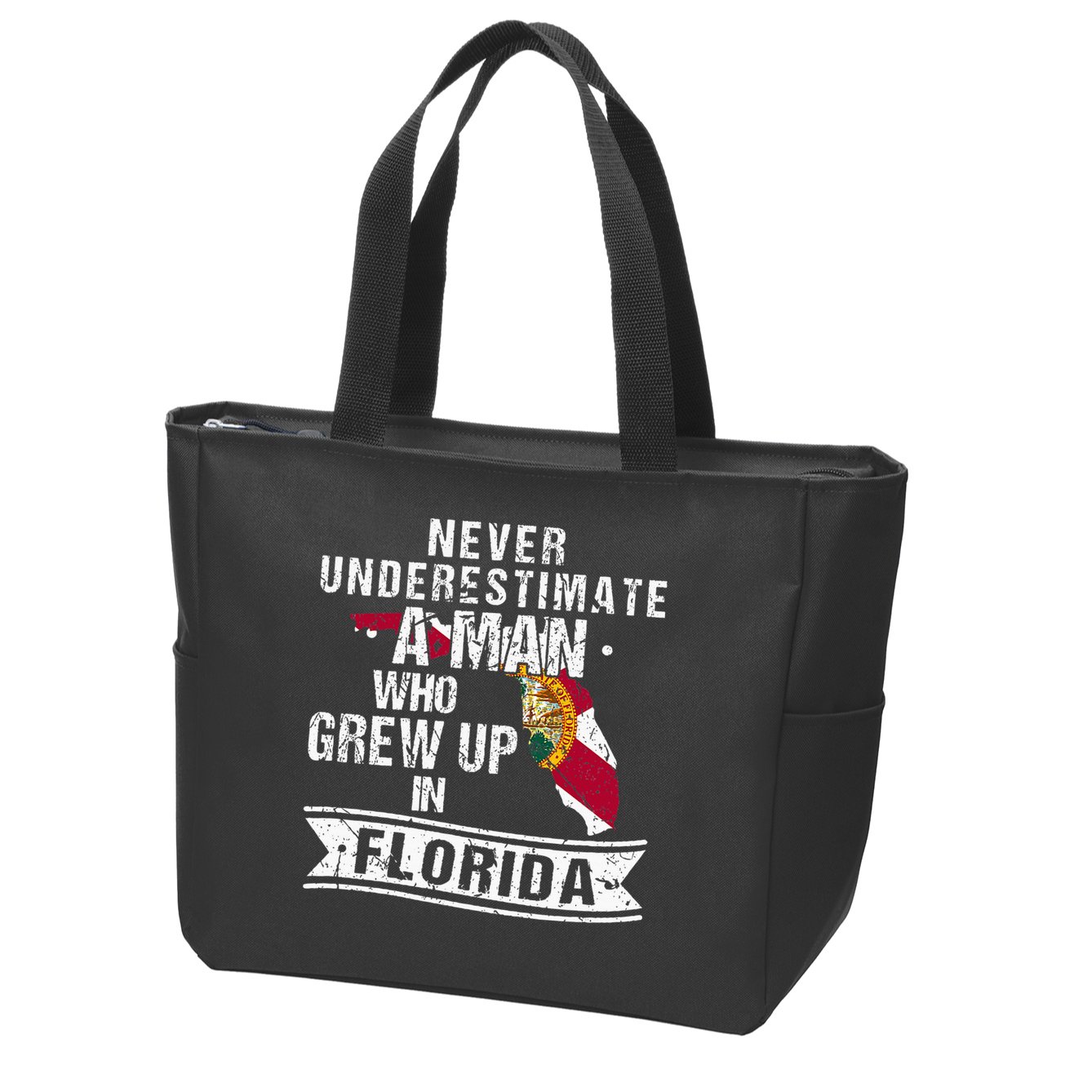 Flo Grown Design For Native Florida Zip Tote Bag