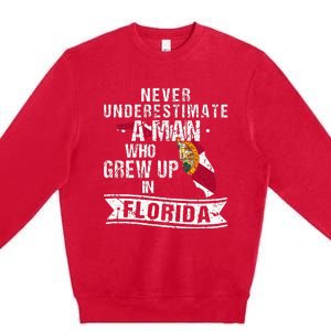 Flo Grown Design For Native Florida Premium Crewneck Sweatshirt