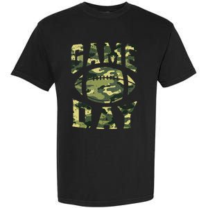 Football Game Day Camo Flag Patriotic Usa Camouflage Garment-Dyed Heavyweight T-Shirt