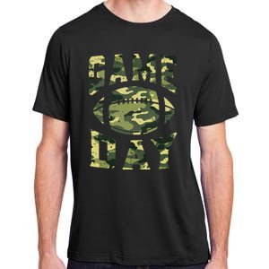 Football Game Day Camo Flag Patriotic Usa Camouflage Adult ChromaSoft Performance T-Shirt