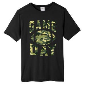 Football Game Day Camo Flag Patriotic Usa Camouflage Tall Fusion ChromaSoft Performance T-Shirt