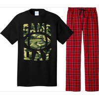 Football Game Day Camo Flag Patriotic Usa Camouflage Pajama Set