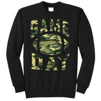 Football Game Day Camo Flag Patriotic Usa Camouflage Tall Sweatshirt