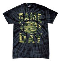 Football Game Day Camo Flag Patriotic Usa Camouflage Tie-Dye T-Shirt