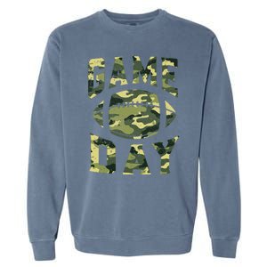 Football Game Day Camo Flag Patriotic Usa Camouflage Garment-Dyed Sweatshirt