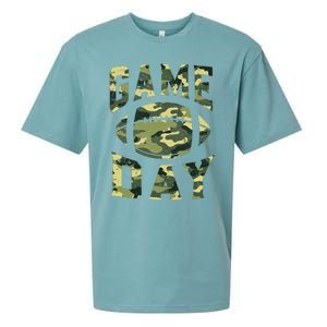 Football Game Day Camo Flag Patriotic Usa Camouflage Sueded Cloud Jersey T-Shirt