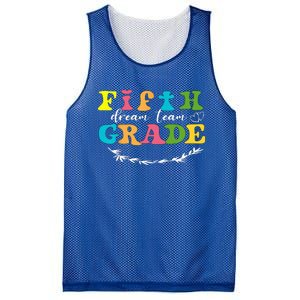 Fifth Grade Dream Team Teacher Students Back To School Mesh Reversible Basketball Jersey Tank