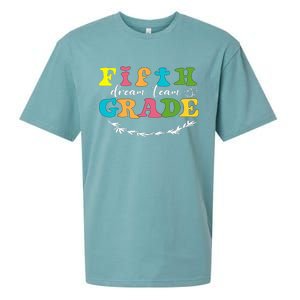 Fifth Grade Dream Team Teacher Students Back To School Sueded Cloud Jersey T-Shirt