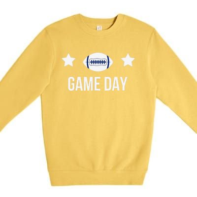 Football Game Day Design For Mom Dad Brother Sister Birthday Premium Crewneck Sweatshirt