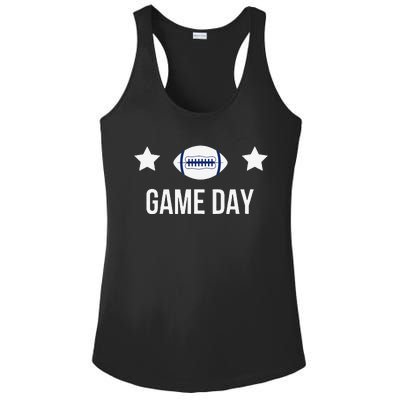 Football Game Day Design For Mom Dad Brother Sister Birthday Ladies PosiCharge Competitor Racerback Tank