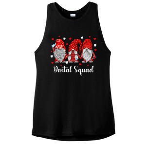 Funny Gnome Dental Squad Leprechaun Dentist Valentine's Day Gift Ladies PosiCharge Tri-Blend Wicking Tank