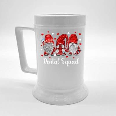 Funny Gnome Dental Squad Leprechaun Dentist Valentine's Day Gift Beer Stein