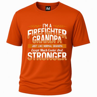 Firefighter Gift Danger Firetruck Backfire Fire Burn Cool Gift Cooling Performance Crew T-Shirt