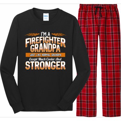 Firefighter Gift Danger Firetruck Backfire Fire Burn Cool Gift Long Sleeve Pajama Set