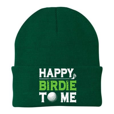 Funny Golf Dad Saying Happy Birdie To Me Cool Fathers Day Knit Cap Winter Beanie