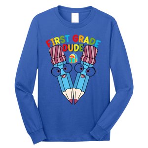 First Grade Dude First Day Of School First Grade Gift Long Sleeve Shirt