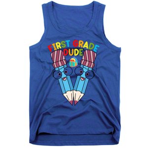 First Grade Dude First Day Of School First Grade Gift Tank Top