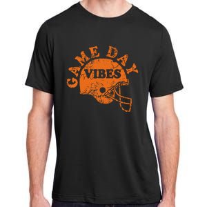 Football Game Day Vibes Orange Helmet Adult ChromaSoft Performance T-Shirt