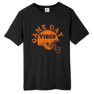 Football Game Day Vibes Orange Helmet Tall Fusion ChromaSoft Performance T-Shirt