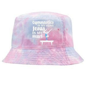 Funny Gymnastics Design For Gymnast Jesus Lovers Tie-Dyed Bucket Hat