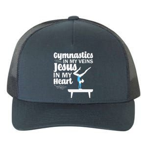 Funny Gymnastics Design For Gymnast Jesus Lovers Yupoong Adult 5-Panel Trucker Hat