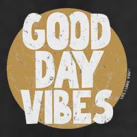 Fun Good Day Vibes Feel Good Design Positive Message Garment-Dyed Fleece Hoodie