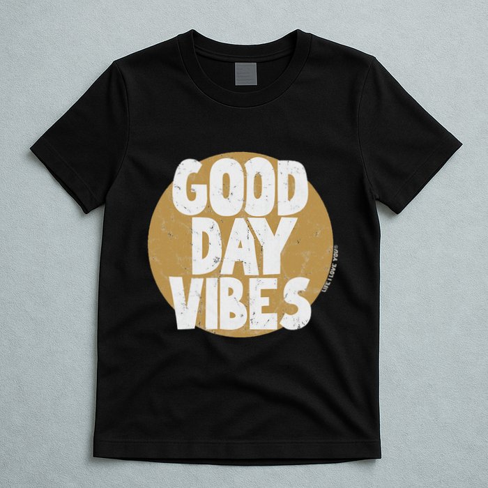 Fun Good Day Vibes Feel Good Design Positive Message T-Shirt