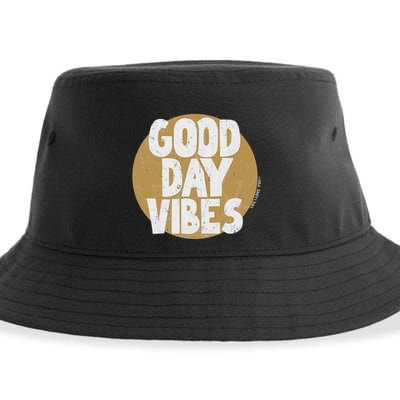 Fun Good Day Vibes Feel Good Design Positive Message Sustainable Bucket Hat