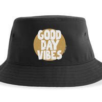 Fun Good Day Vibes Feel Good Design Positive Message Sustainable Bucket Hat