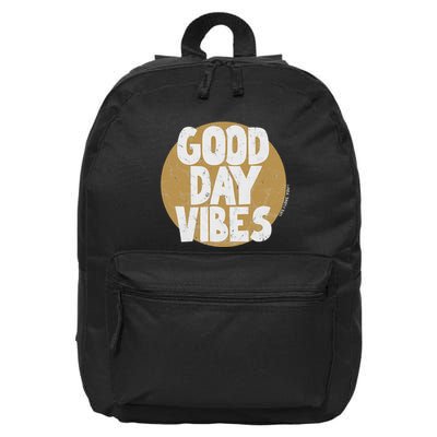 Fun Good Day Vibes Feel Good Design Positive Message 16 in Basic Backpack