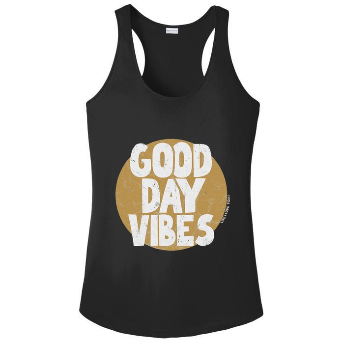 Fun Good Day Vibes Feel Good Design Positive Message Ladies PosiCharge Competitor Racerback Tank