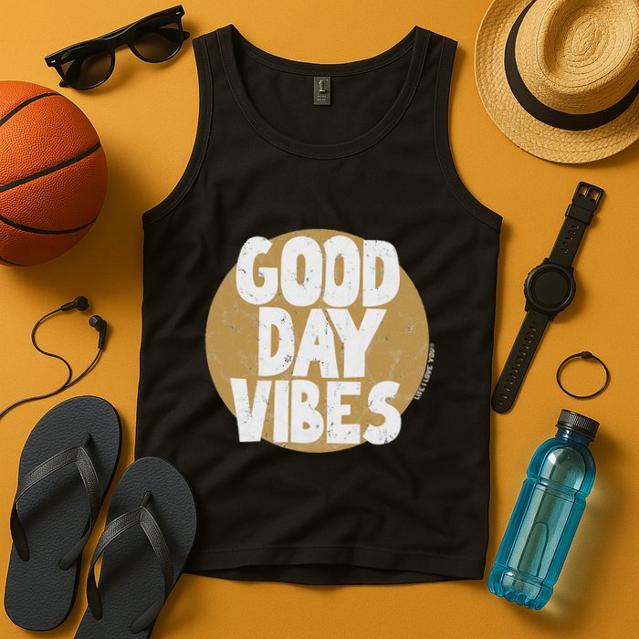 Fun Good Day Vibes Feel Good Design Positive Message Tank Top