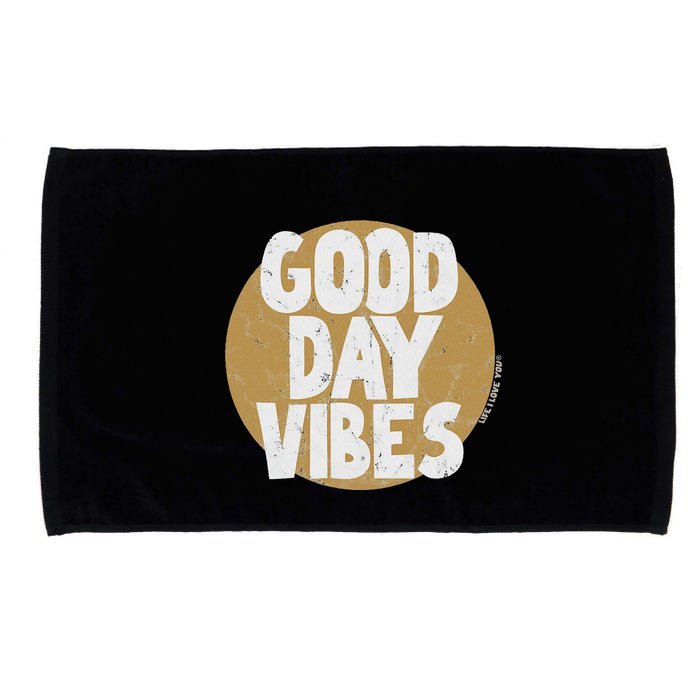 Fun Good Day Vibes Feel Good Design Positive Message Microfiber Hand Towel