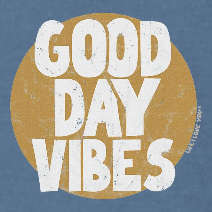 Fun Good Day Vibes Feel Good Design Positive Message Garment-Dyed Sweatshirt