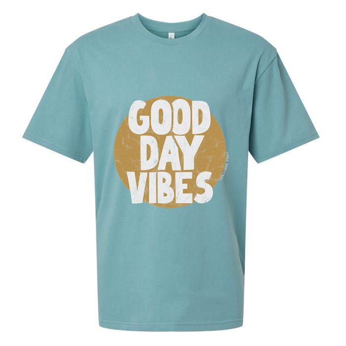 Fun Good Day Vibes Feel Good Design Positive Message Sueded Cloud Jersey T-Shirt