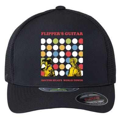 Flipper&X27;S Guitar Doctor Head&X27;S World Tower Flexfit Unipanel Trucker Cap