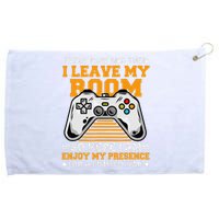 Funny Gamer Every Now And Then I Leave My Room Gaming Lover  Grommeted Golf Towel