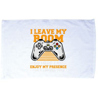 Funny Gamer Every Now And Then I Leave My Room Gaming Lover  Microfiber Hand Towel