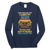 Funny Gamer Every Now And Then I Leave My Room Long Sleeve Shirt