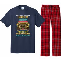 Funny Gamer Every Now And Then I Leave My Room Pajama Set